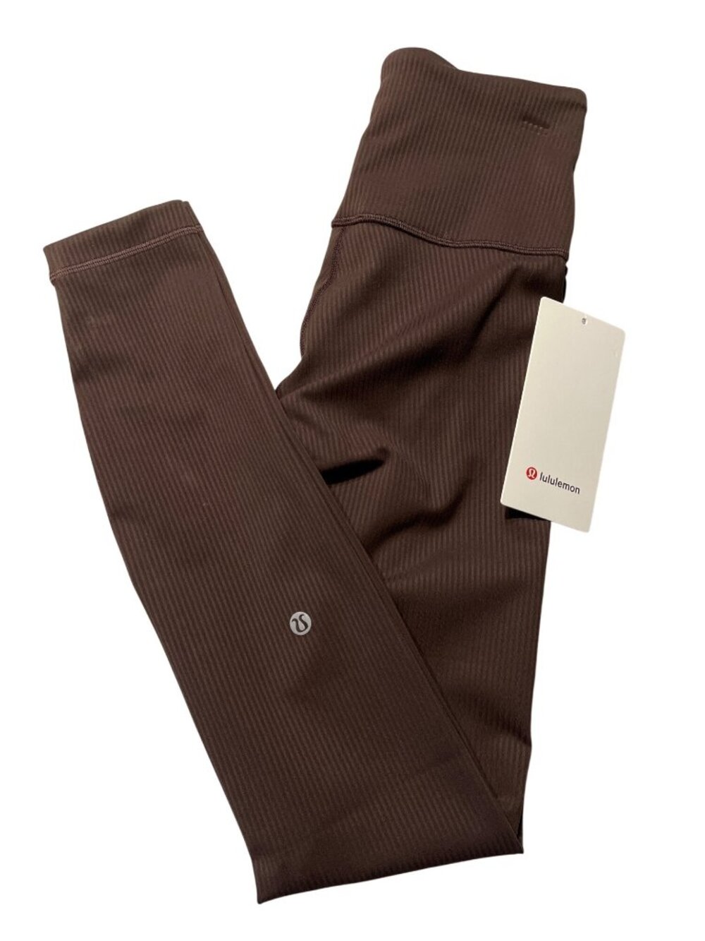 Lululemon Wunder Train Ribbed High Rise Tight 28" Espresso